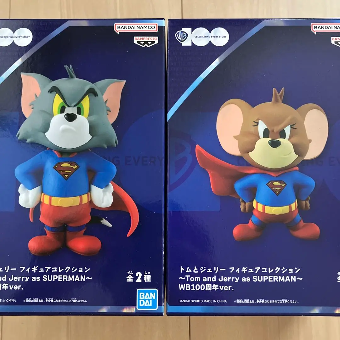 トムとジェリー フィギュア Tow and Jerry as SUPERMAN