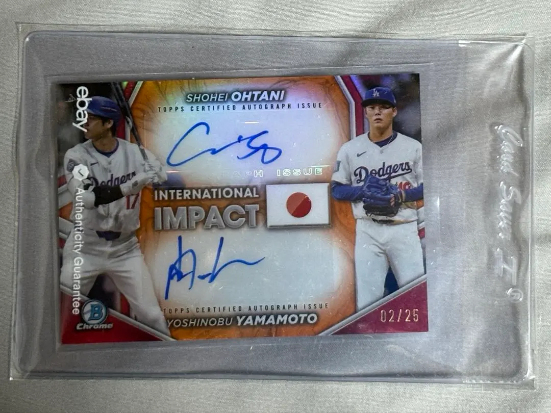 25枚限定 2024 BOWMAN 大谷翔平 山本由伸 直筆サインカード 鑑定済