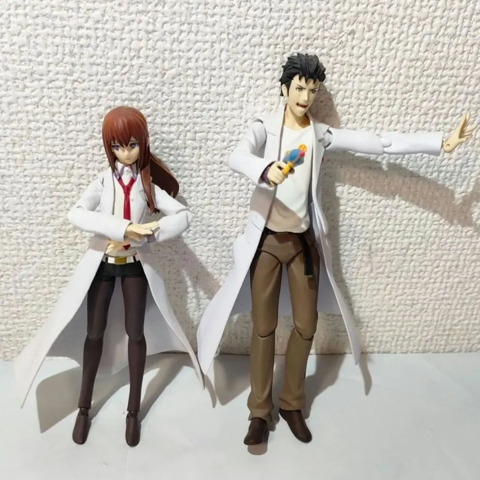 ☆　figma　シュタインズゲートフィギュア　牧瀬紅莉栖　白衣　岡部倫太郎　☆