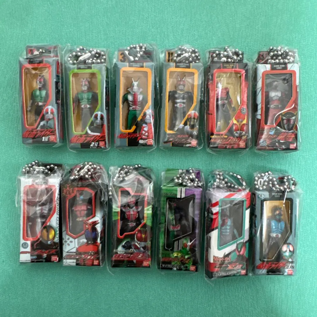 仮面ライダー ソフビパッケージチャーム&チョコスナック 全12種コンプリート