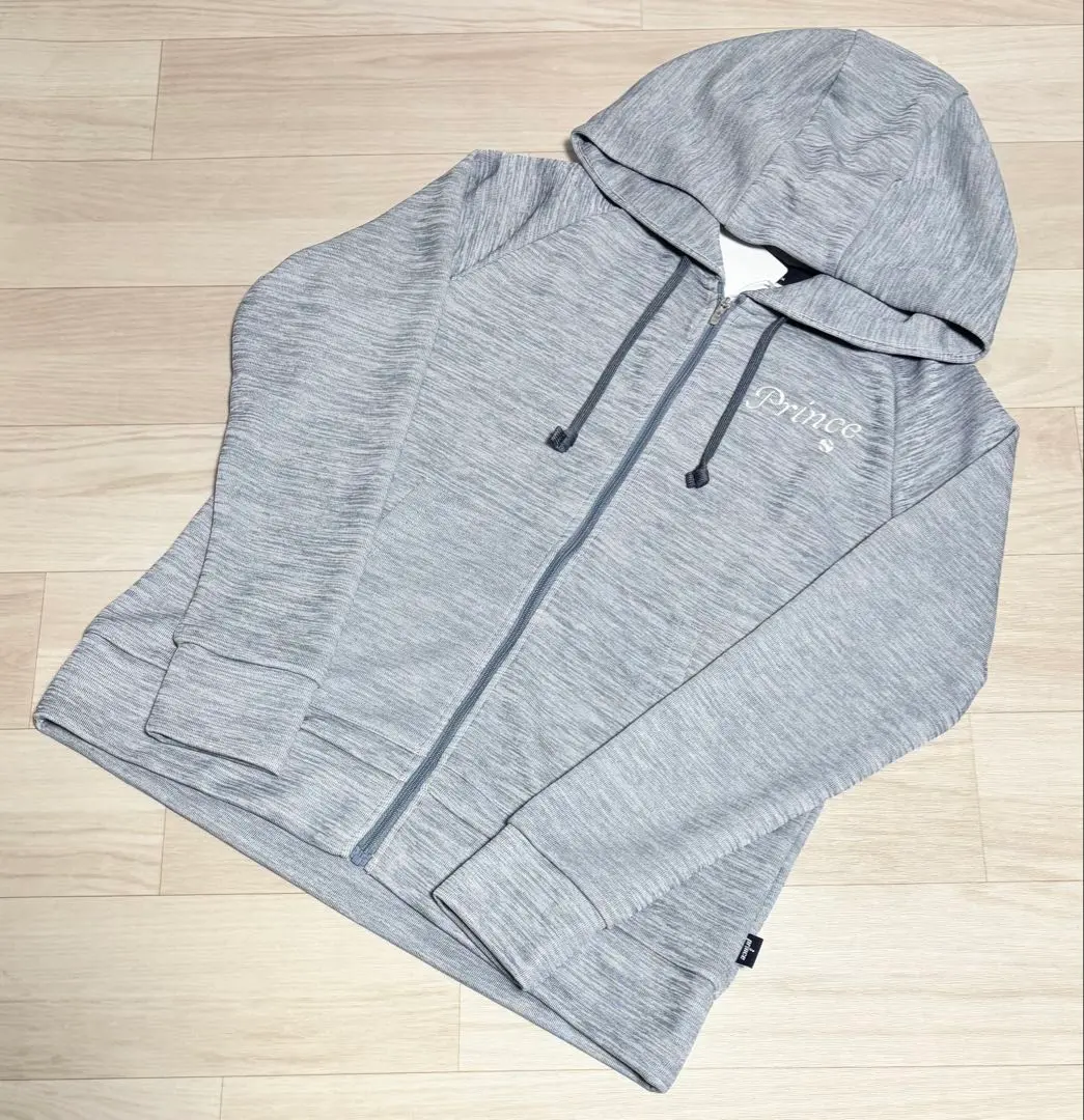 プリンス レディース テニス スウェットパーカー ウェア グレー Mサイズ 新品