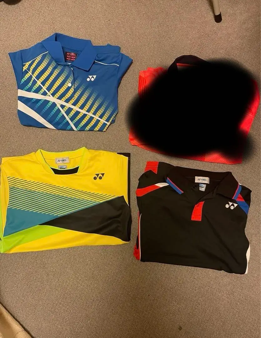 バドミントンウェア 4点セット YONEX 3枚 + ASICS 1枚 サイズM
