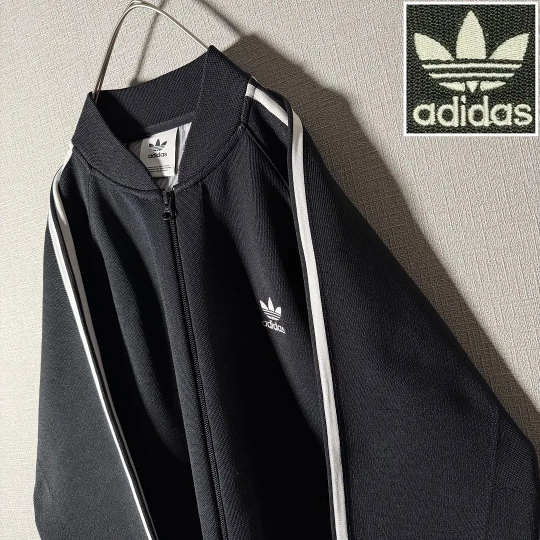 希少★adidas BF KNIT TT トラックジャケット 刺繍 人気Lサイズ