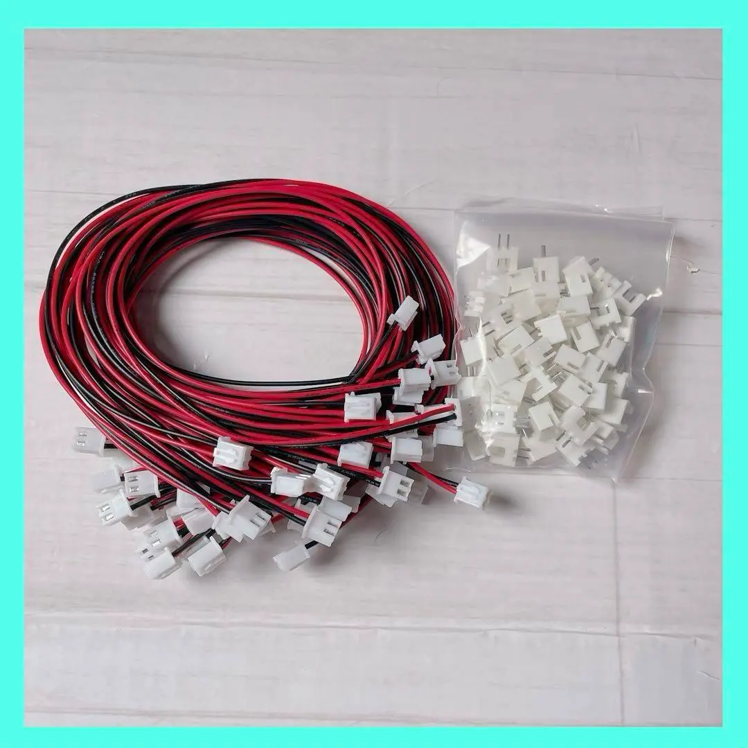 2.54mm 約30本300mm ピンバッテリー　コネクタプラグ