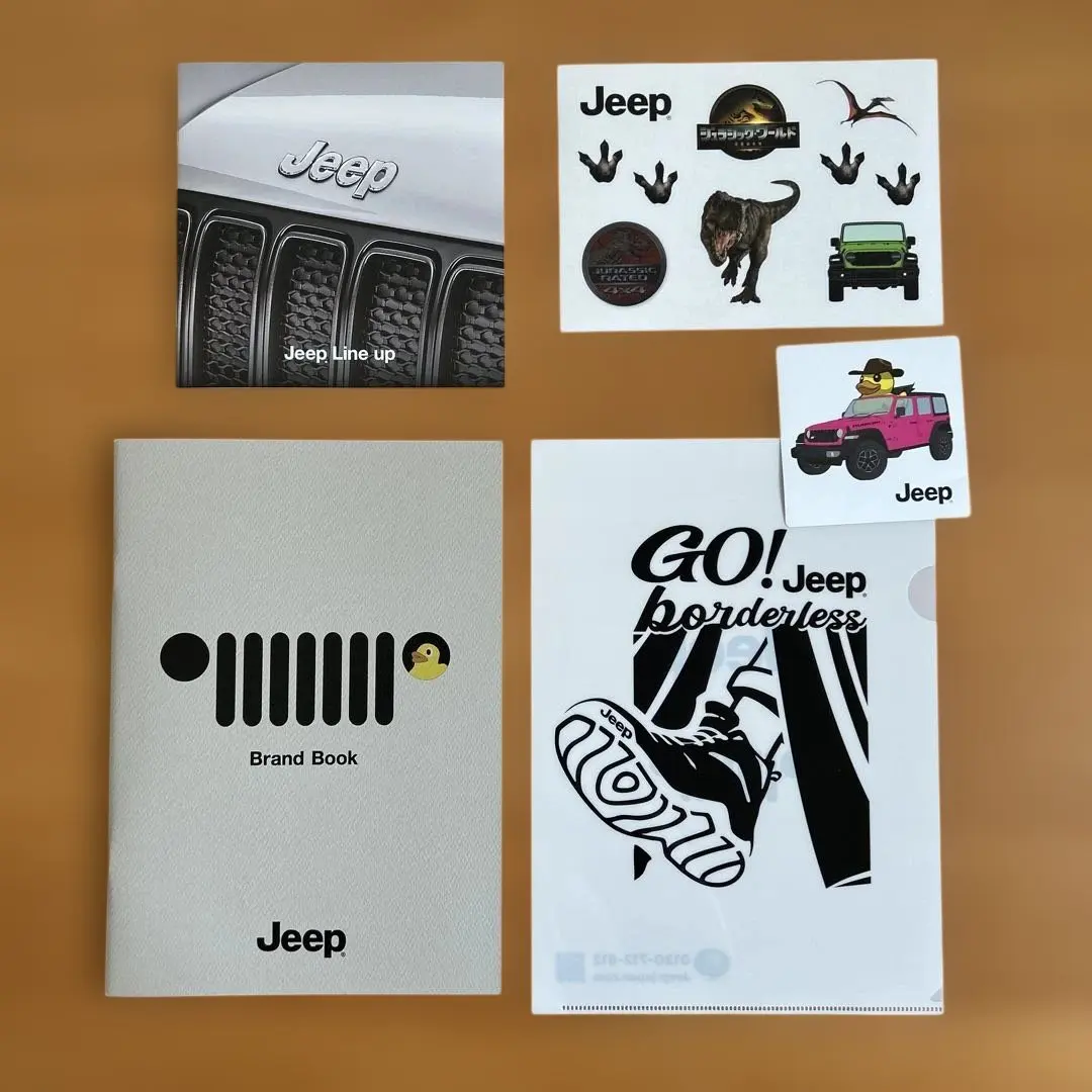 Jeep ブランドブック クリアファイル ステッカーセット