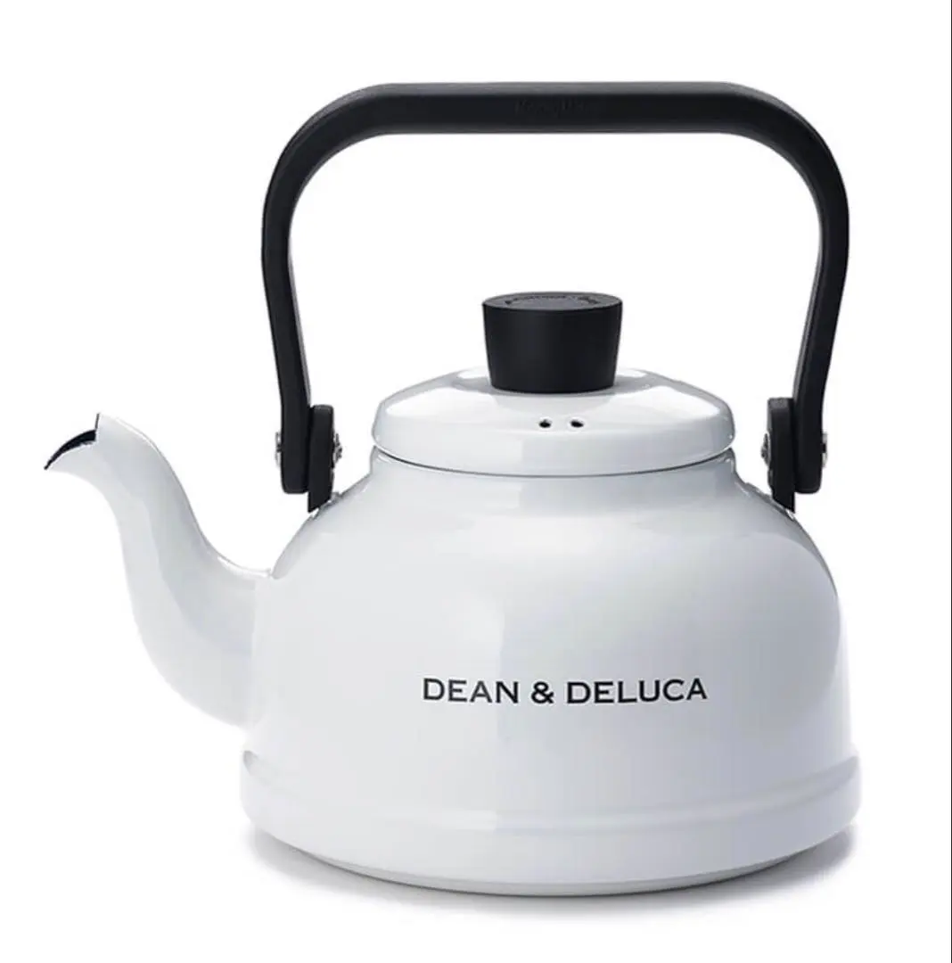 【新品未使用】DEAN & DELUCA ホーローケトル ホワイト 1.6L