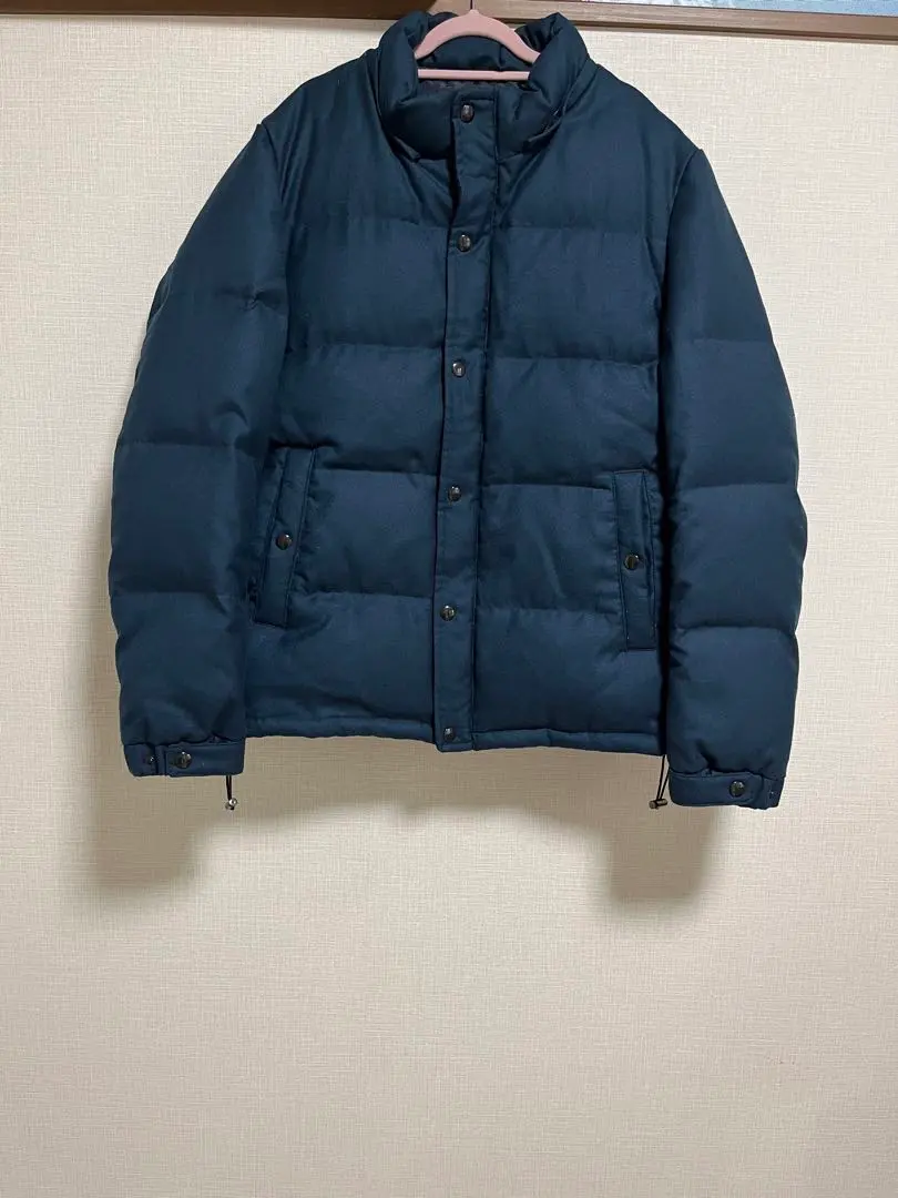 ユニオン ステーション ウール ダウンジャケット ネイビー LL フード無し