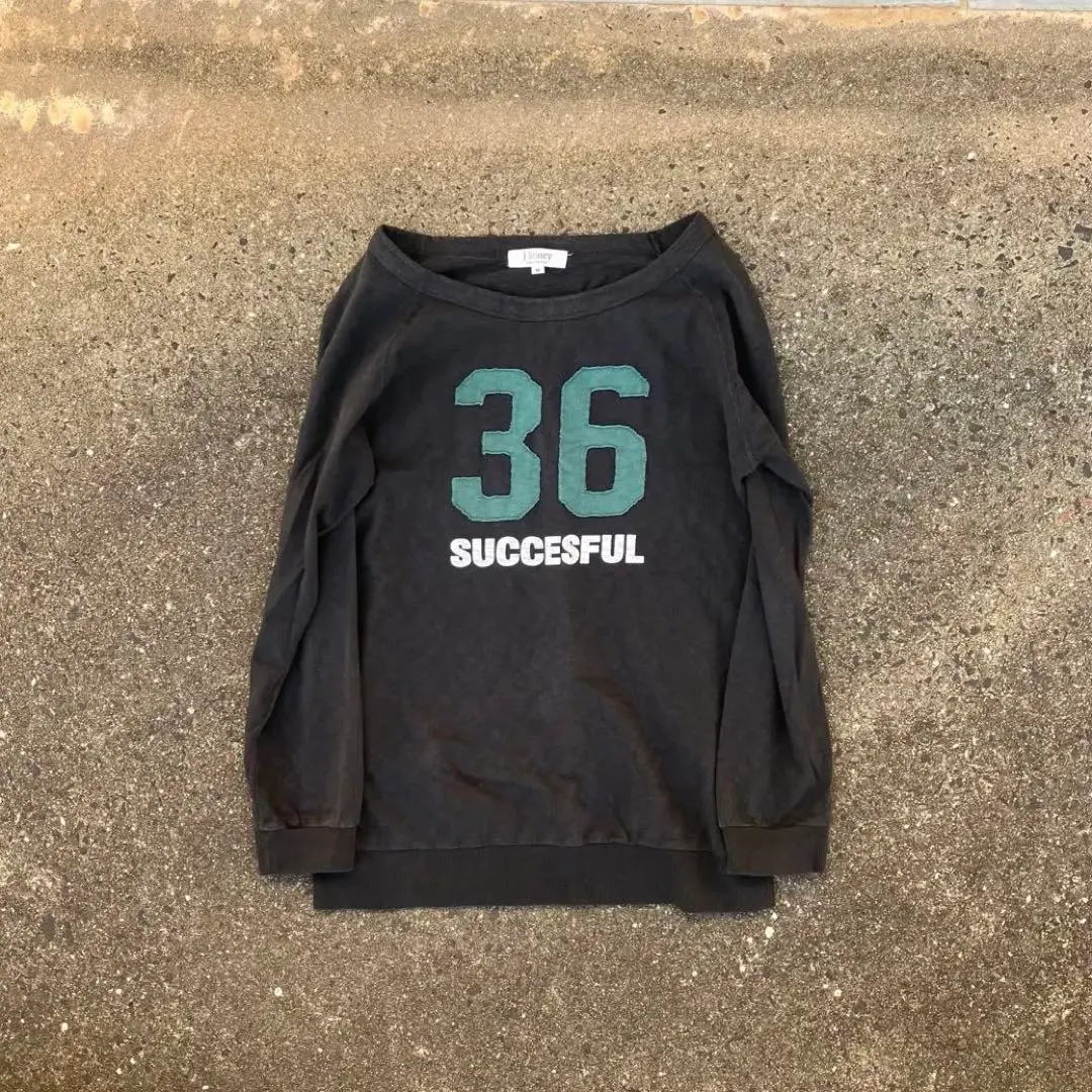 sullen ヴィンテージ 短丈 黒 ロゴ ロンT y2k フェード