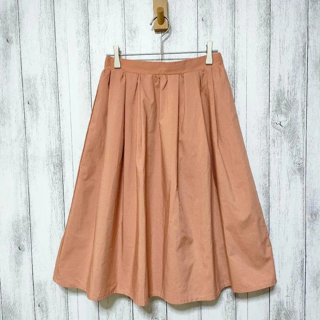 アースミュージックアンドエコロジー　(F)　タック ギャザー フレアスカート