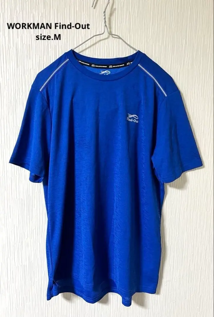 ワークマン Find-Out　スポーツ ランニング等 Tシャツ　青　サイズ.M