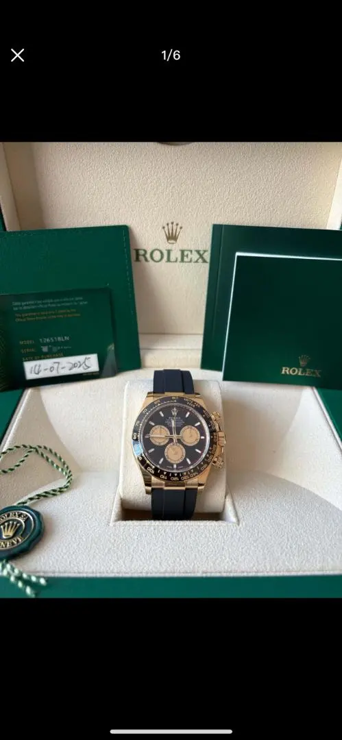 ROLEX デイトナ ブラック ゴールド