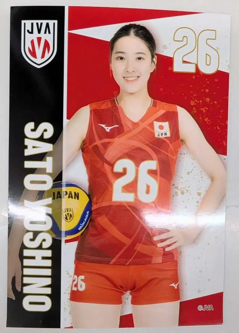 佐藤淑乃　バレーボール女子日本代表　ブロマイド　NECレッドロケッツ川崎