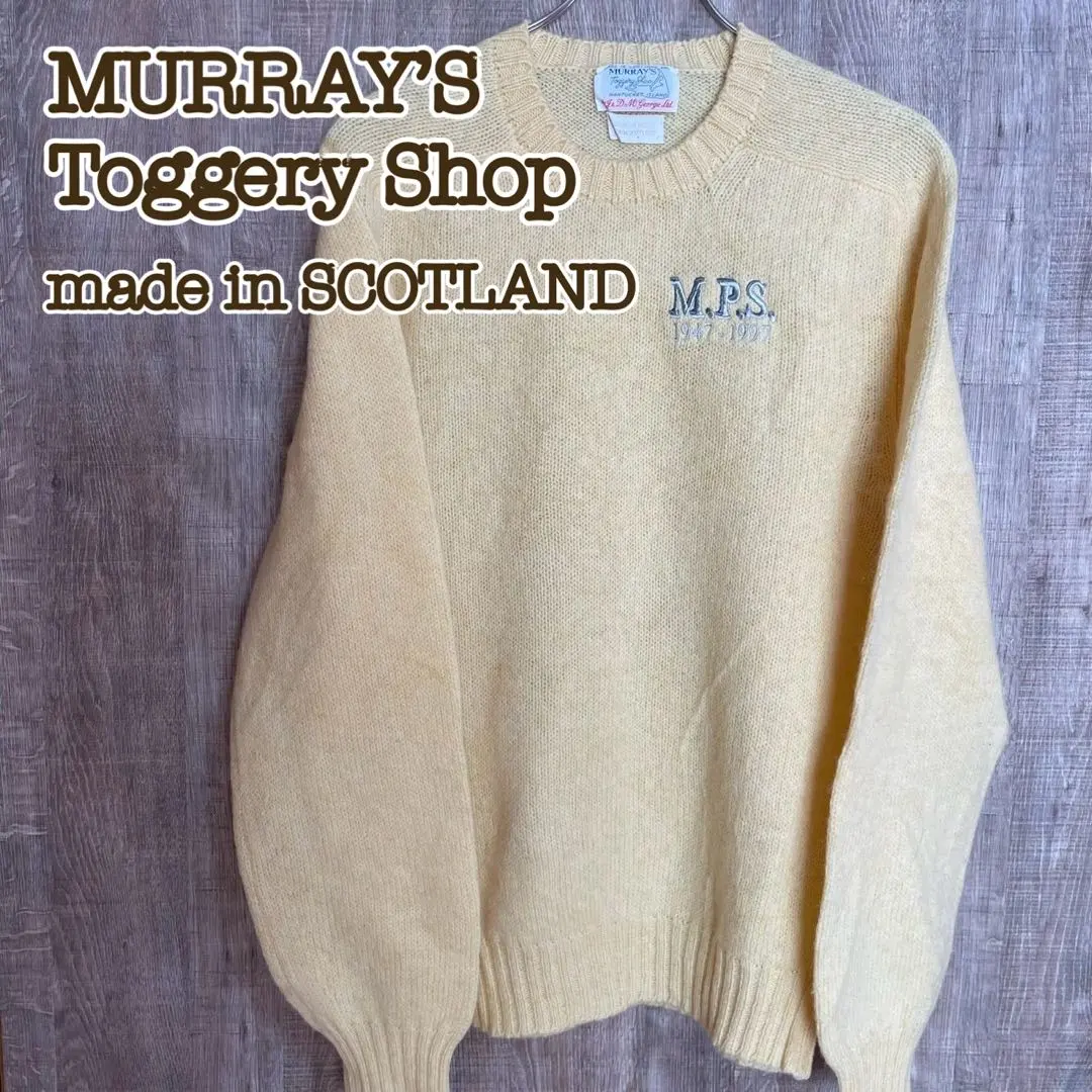 MURRAY’S Toggery Shop ウールニット イエロースコットランド