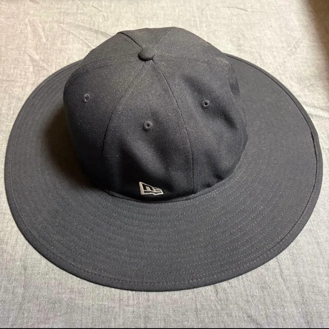 ニューエラ　フィッテド ロングブリムハット ネイビー
