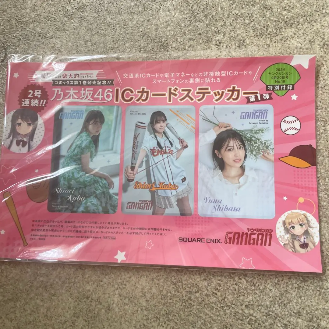 乃木坂46 ICカードステッカー 3種セット グラドルポスタークリアファイル