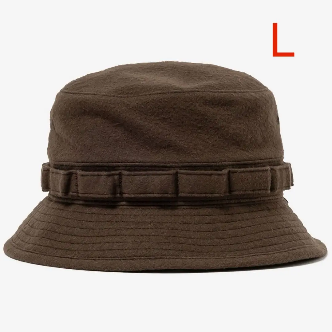 新品 WTAPS JUNGLE/HAT/COTTON.TWILL ブラウン L