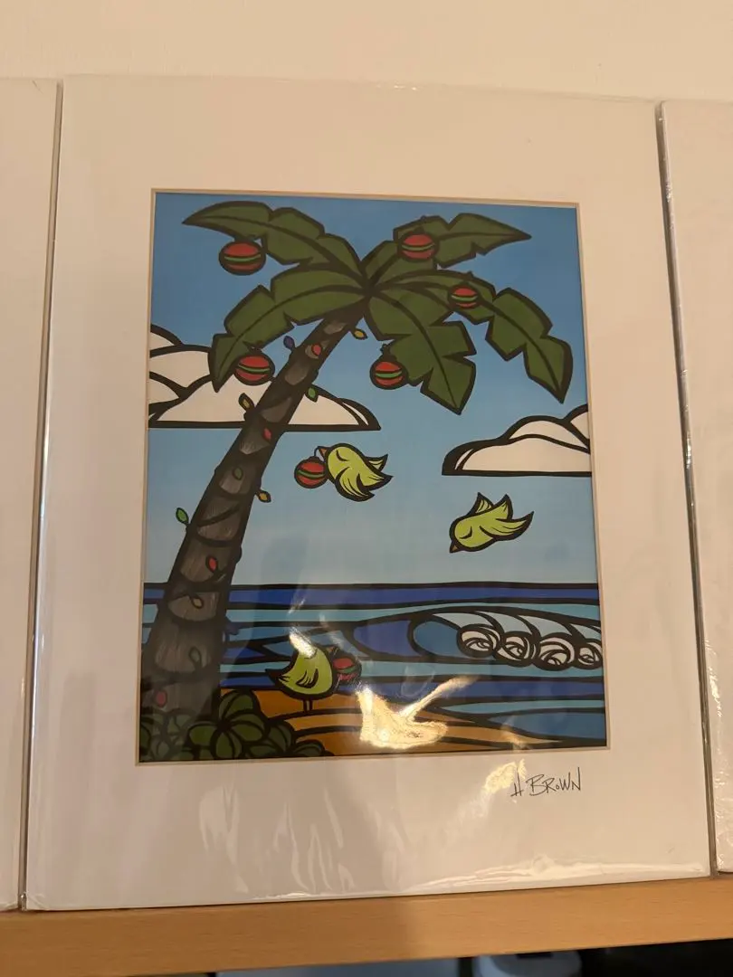 ヘザーブラウン☆絵画☆珍しいデザイン