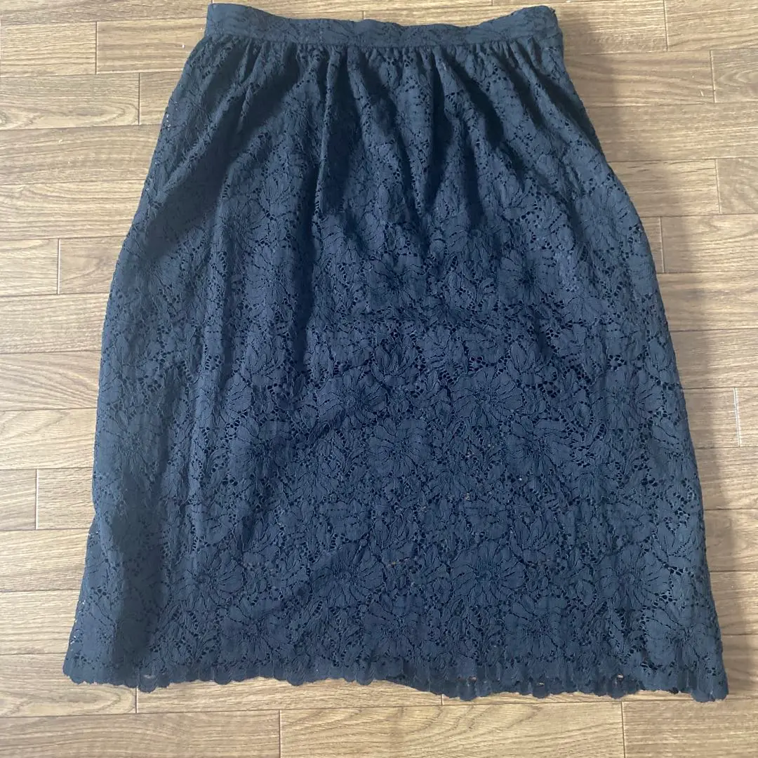 UNIQLO レーススカート XL 黒