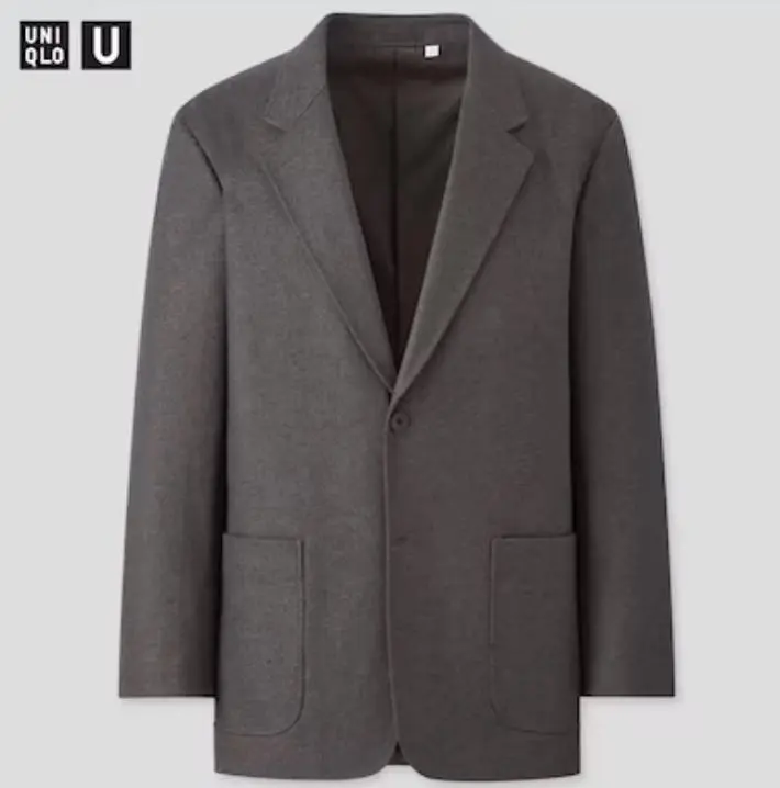 UNIQLO U ダークグレー テーラードジャケット Lサイズ