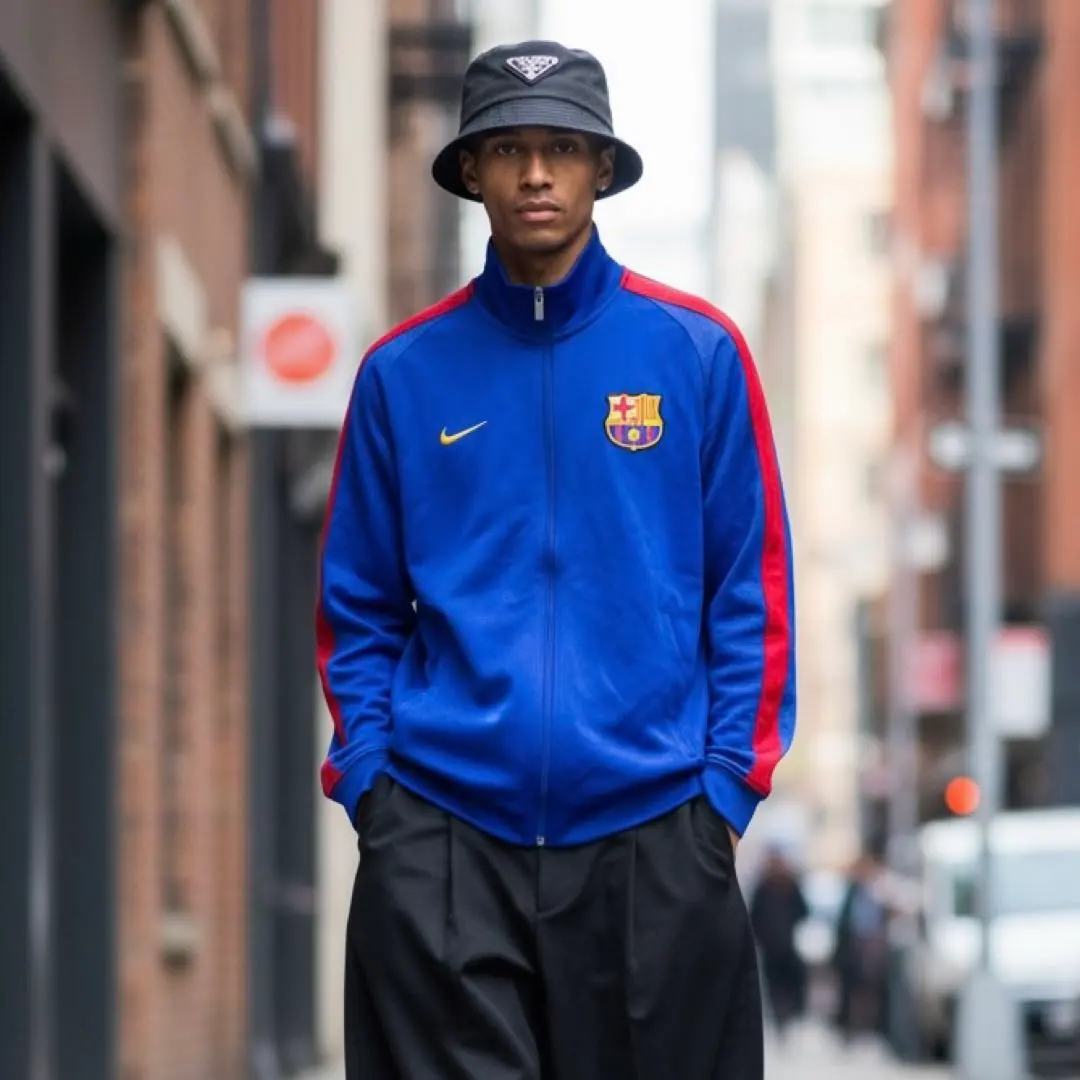 【w884】NIKE FCバルセロナ トラックジャケット ジャージ ブロークコア