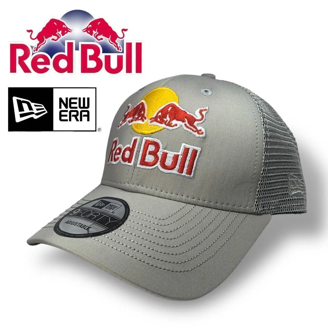 REDBULL × NEWERA キャップ 帽子 スナップバック グレー メンズ