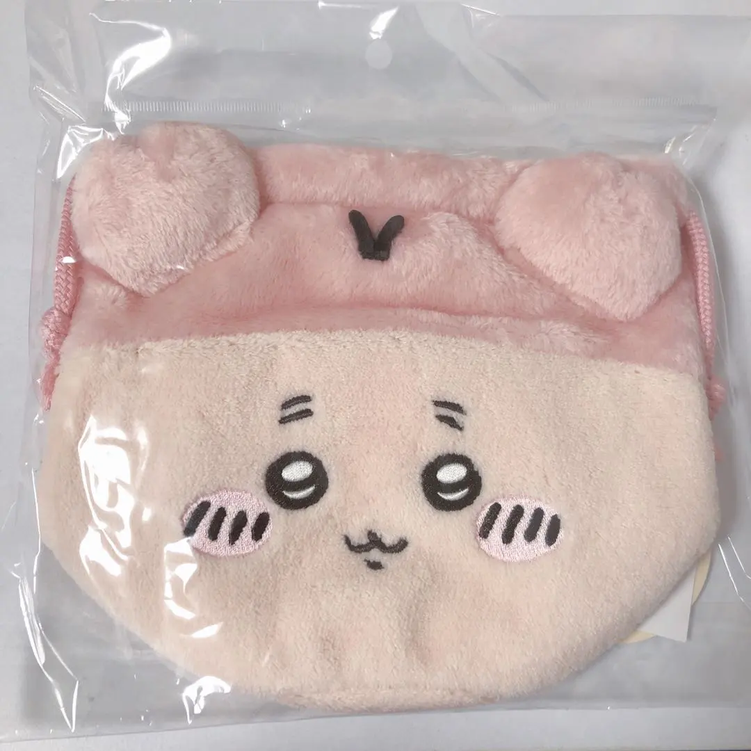 新品未使用　ちいかわ　古本屋　フェイス巾着　カニちゃん