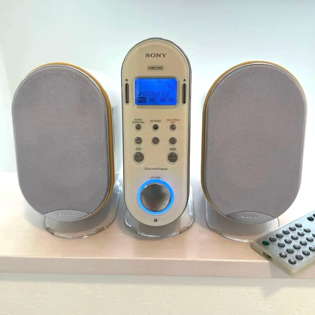 【美品DE完動品】SONY MD CD ミニコンポ LAM-Z03 ホワイト