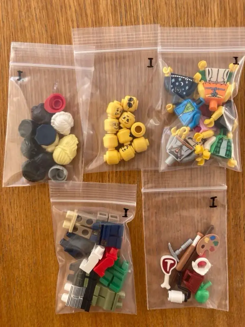 レゴ正規品 ミニフィグ 5種パーツ各10点セット（I）