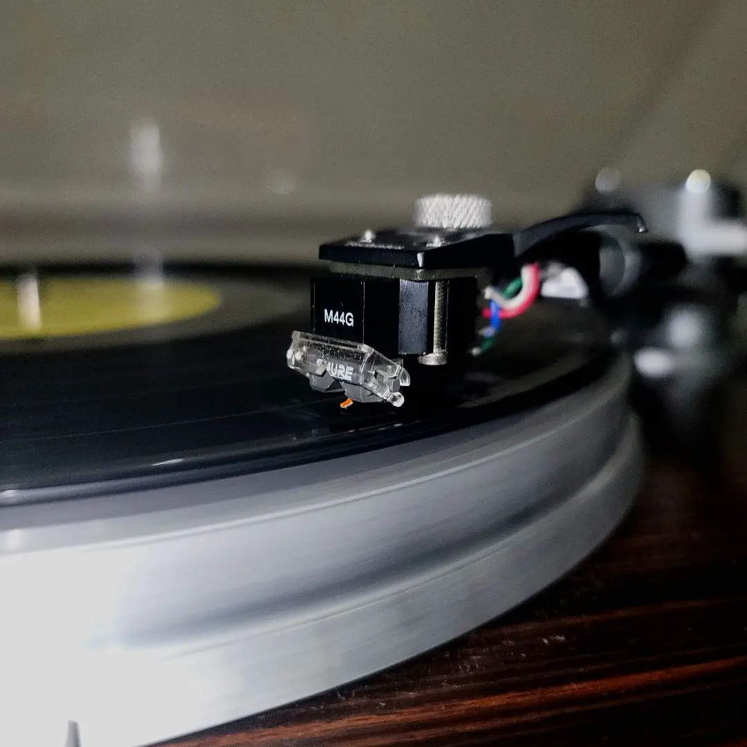 【名機】SHURE M44G カートリッジ & Technics ヘッドシェル