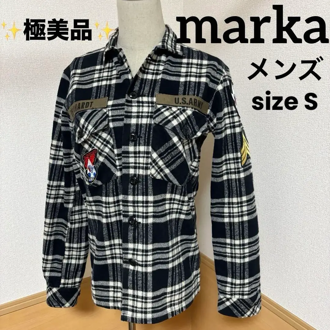 ✨極美品✨marka マーカ ジョンレノン ベビーフランネルシャツ メンズ S