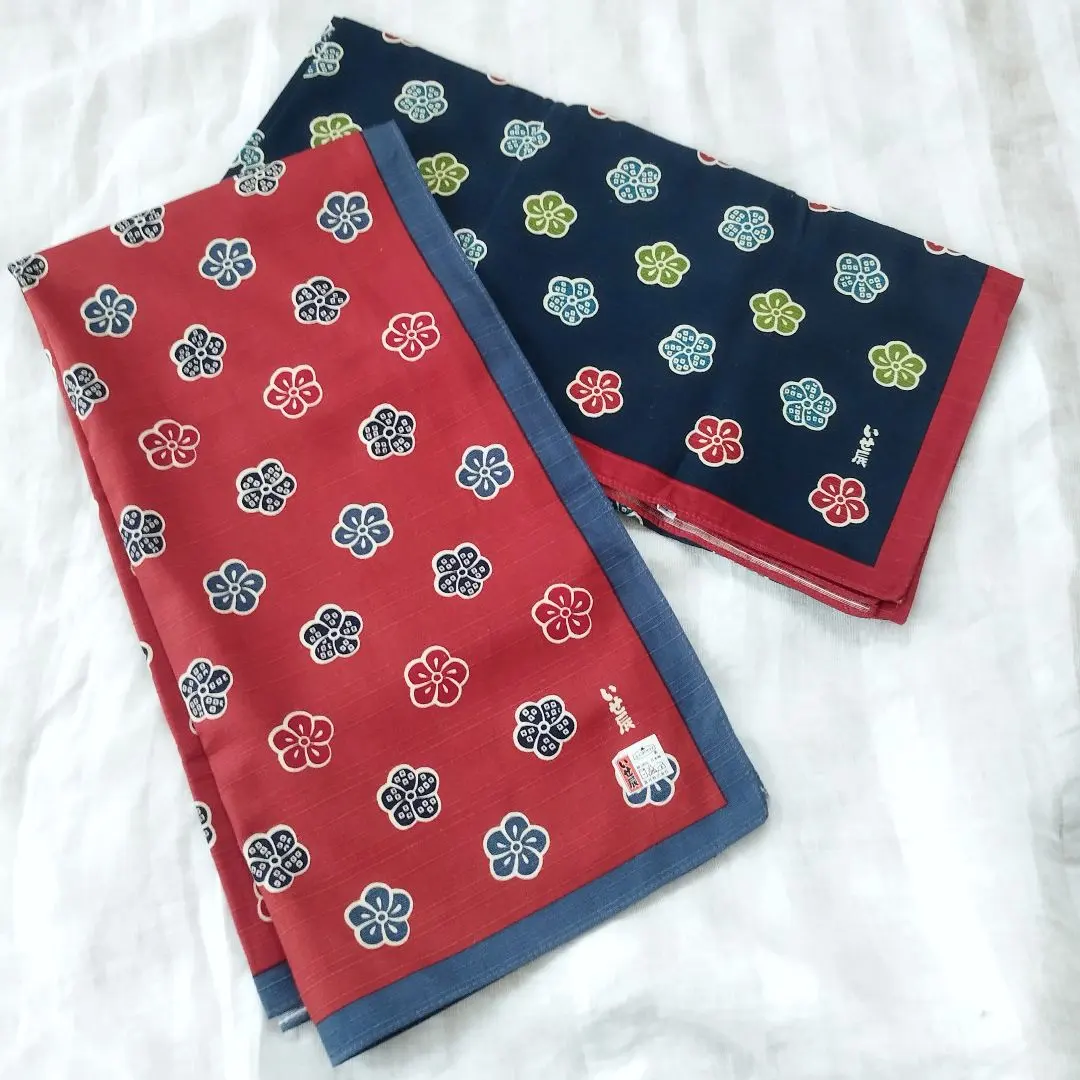 新品 ふじみやび 風呂敷 2枚 香梅 いせ辰 日本製 綿100% フリークロス