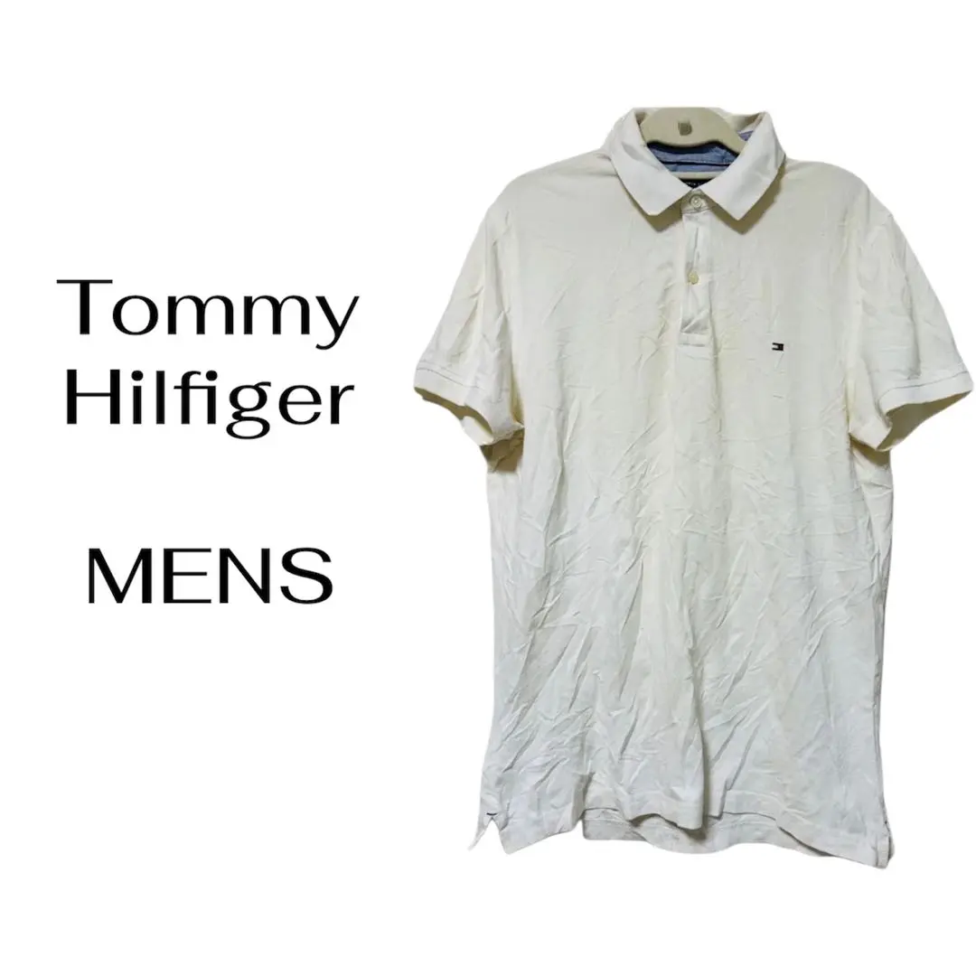 Tommy Hilfiger スリムフィットポロシャツ　アイボリー