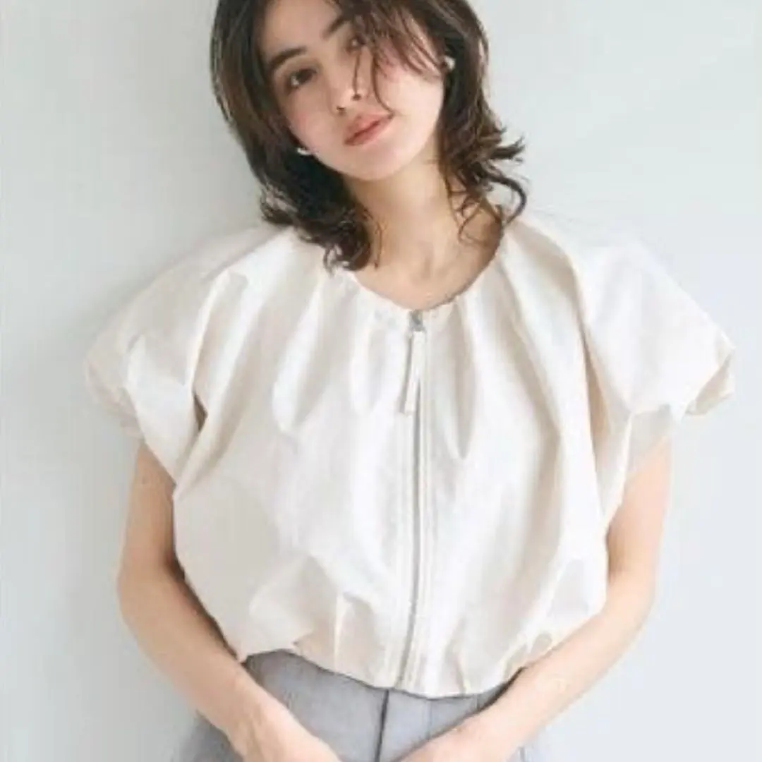 coca 　ポプリンタックショートジャケット