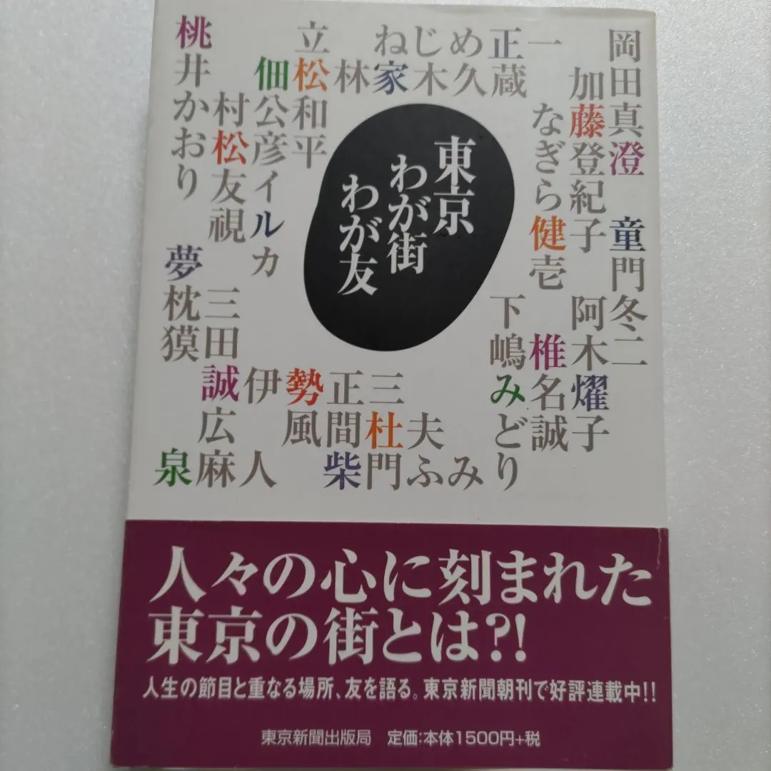 東京わが街わが友　著名な20人の心に刻まれたマンモス都市東京を一人十話で綴った。