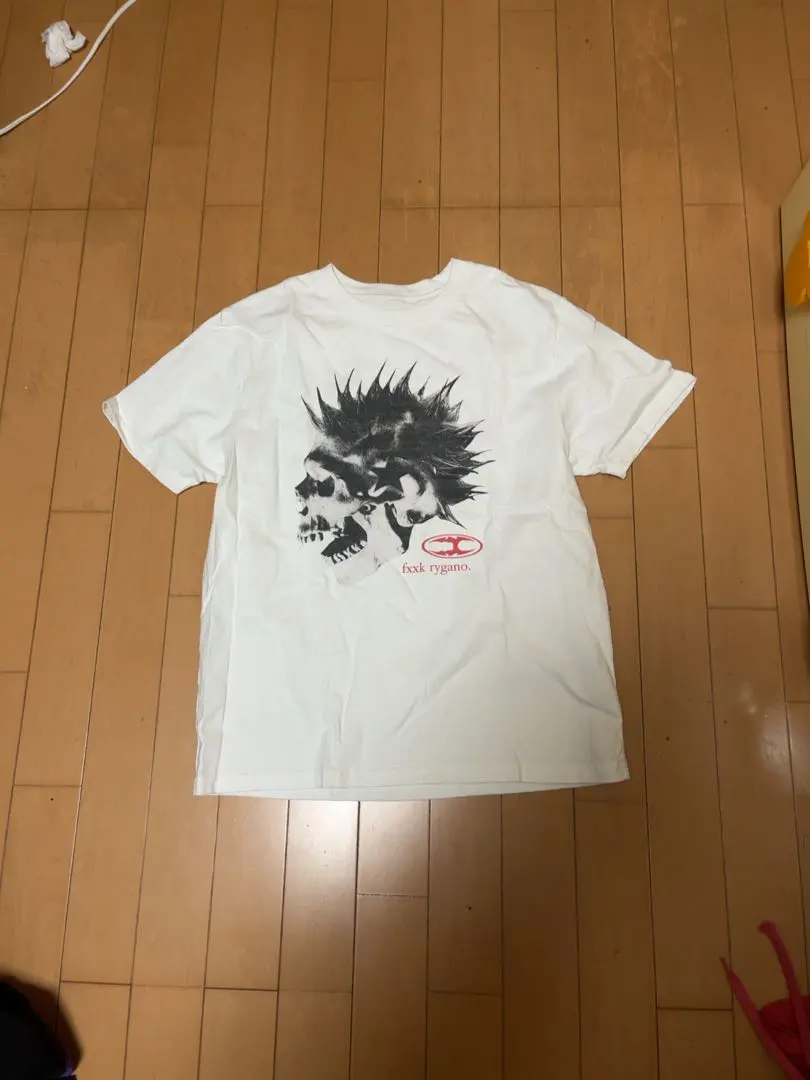 リガノガイコツTシャツ Sサイズ ホワイト