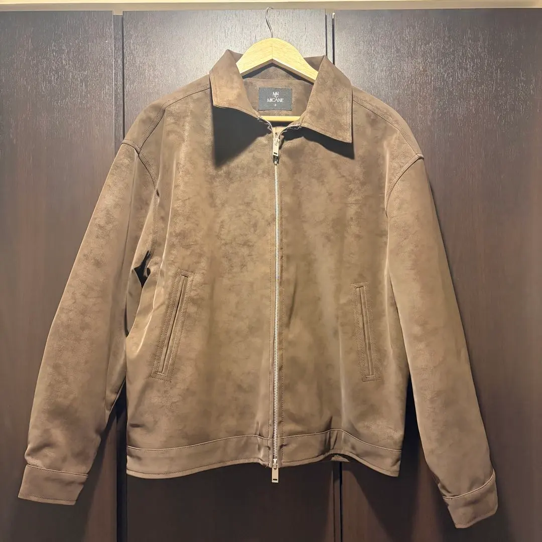 MICANE ブラウン シングルライダースジャケット サイズ2