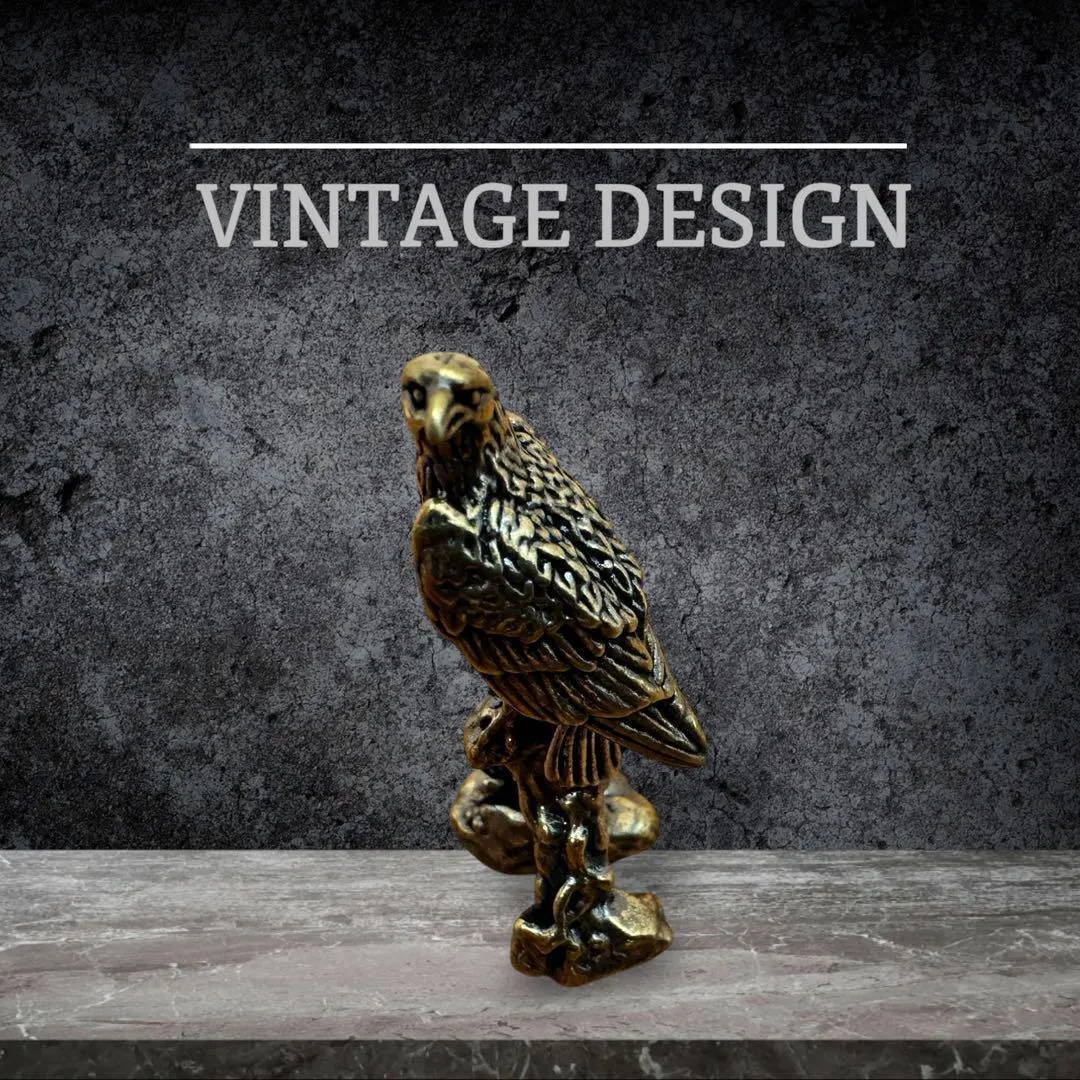 真鍮製 鷹 の彫刻 置物　イーグル