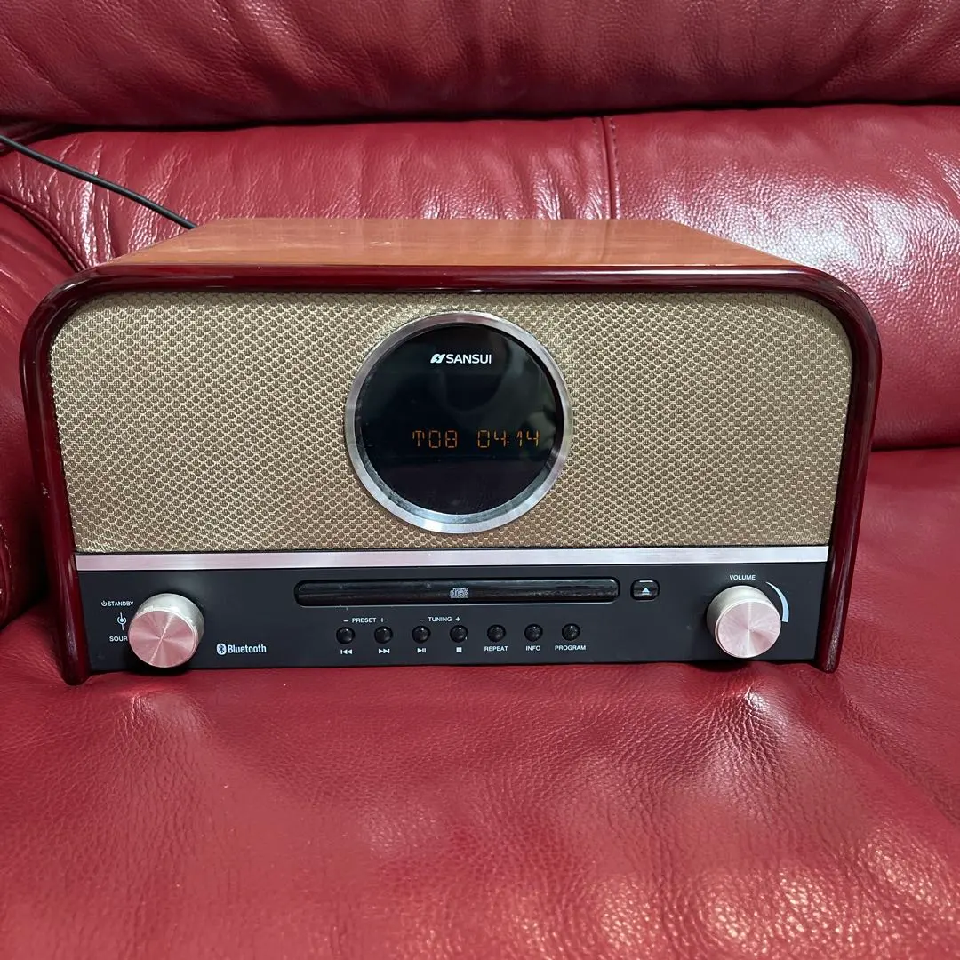SANSUI SMS-800BT Bluetooth対応CDプレーヤー レトロ