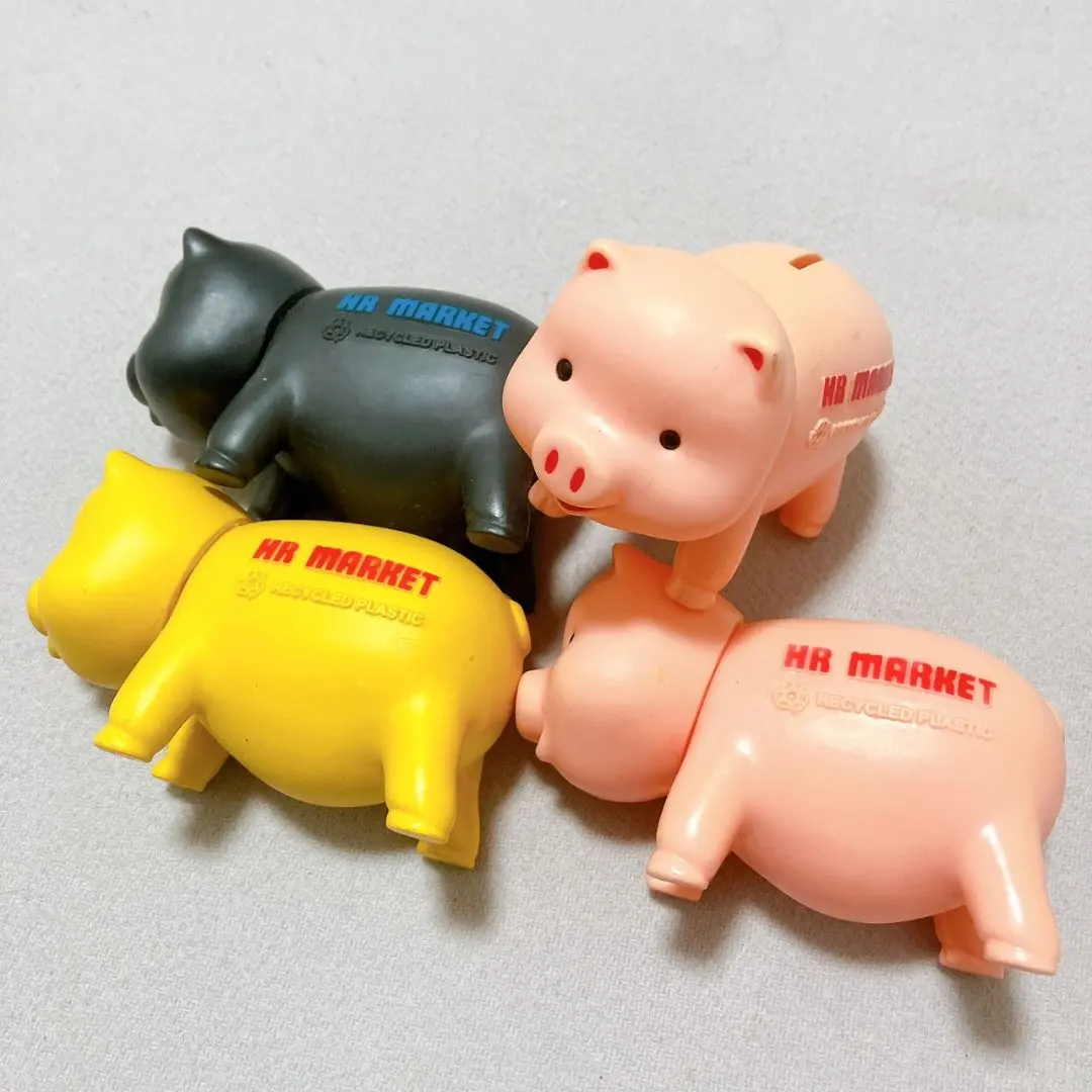 ハリウッドランチマーケット 貯金箱 フィギュア 豚 ソフビ