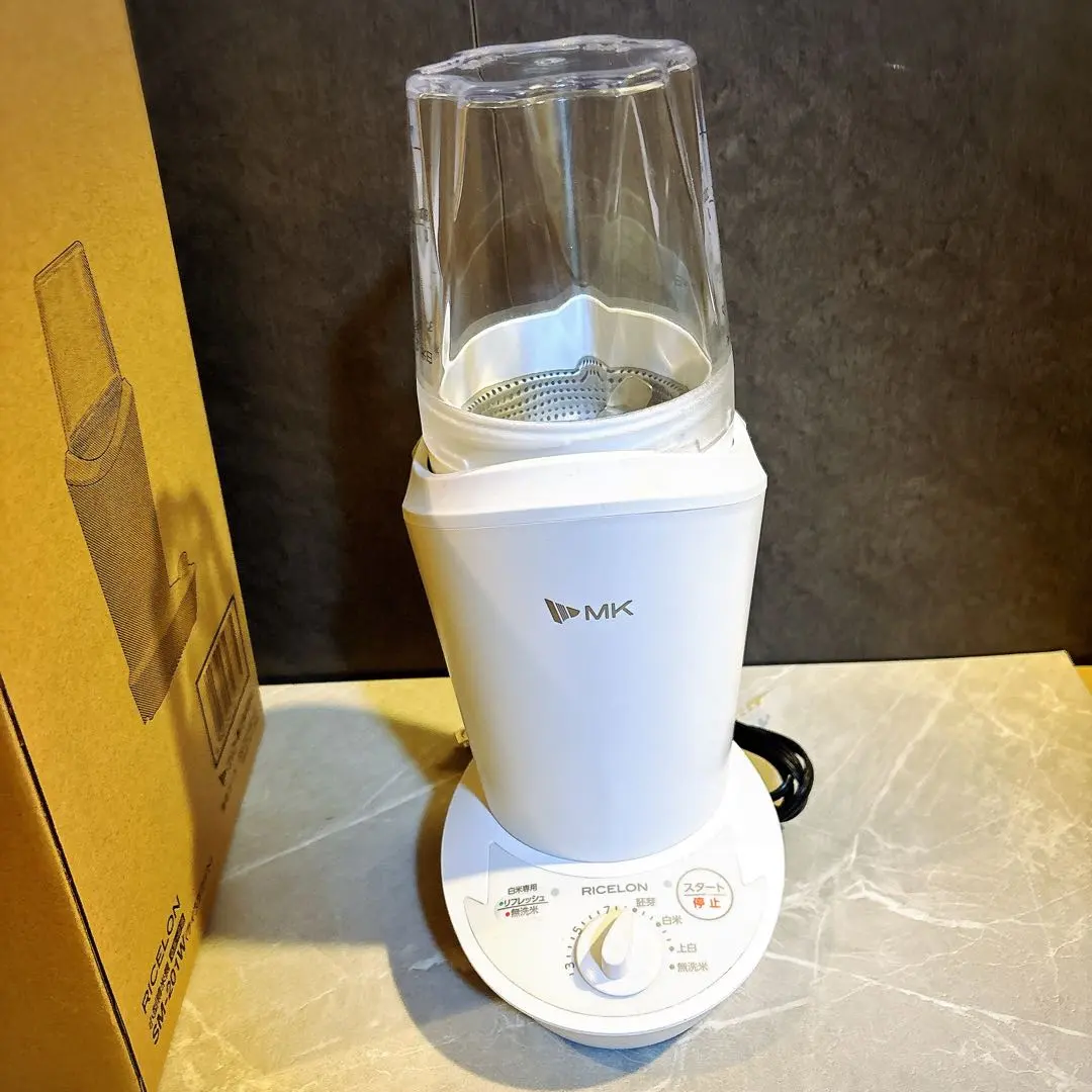 エムケー精工 小型　精米機「RICELON」2合 SMー201W 美品