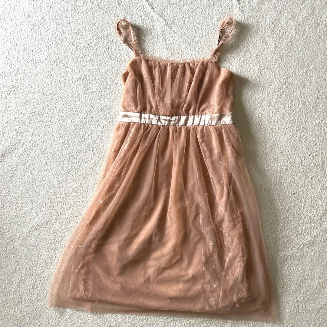 ♡アクシーズファム♡チュールレースキャミワンピース♡クラシカルフェミニン♡上品♡