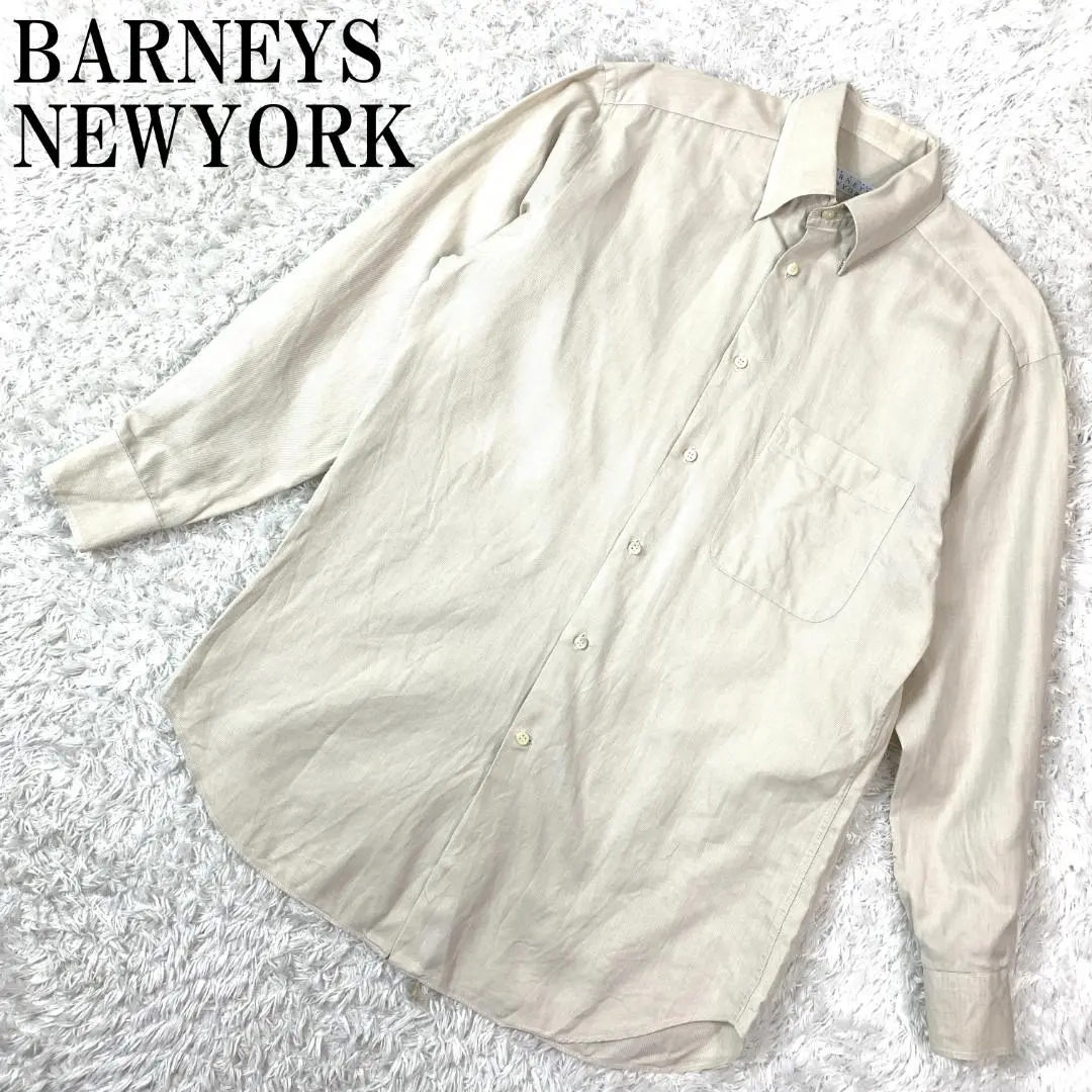 BARNEYS NEWYORK 長袖シャツ ベージュ 15R B9798