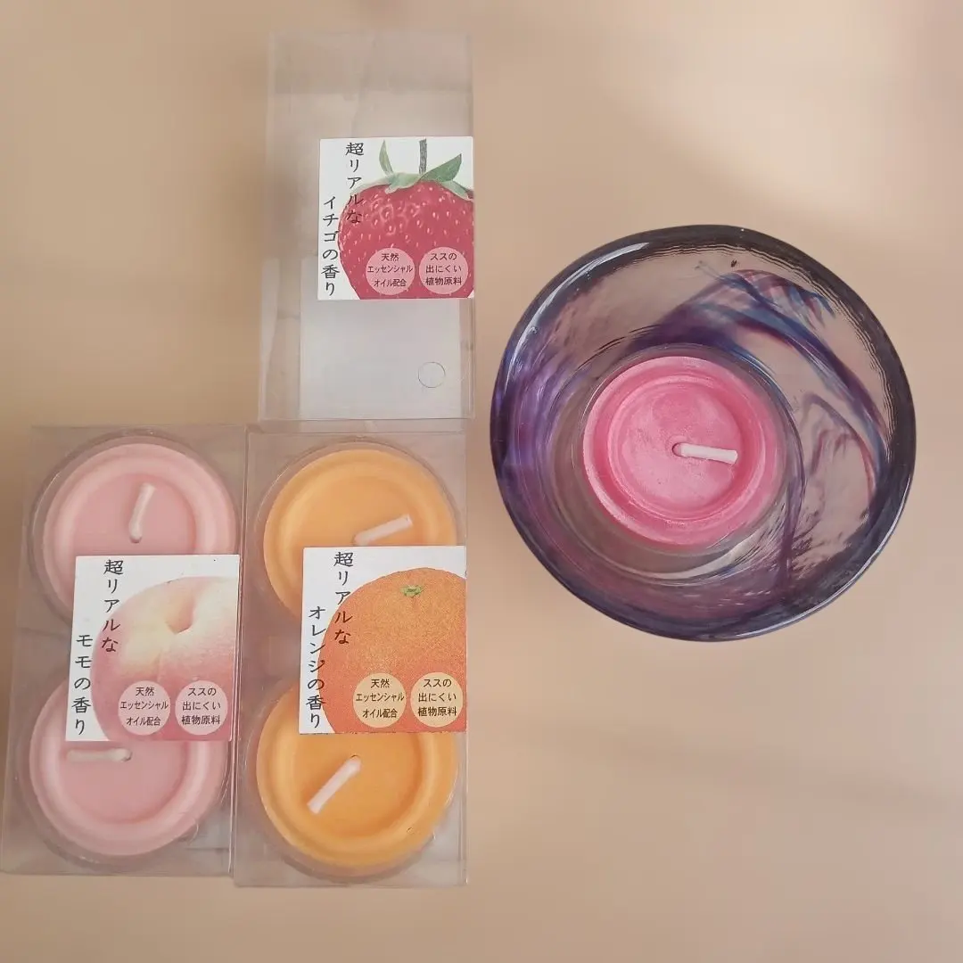 北一ガラス キャンドルセット 香り付き