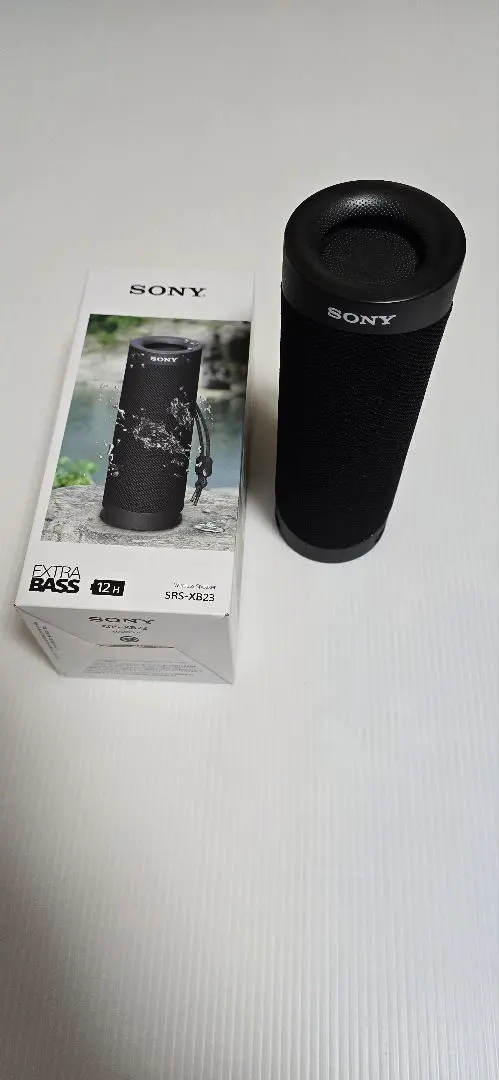 美品 SONY ワイヤレススピーカー ブラック 21.5×23.5cm