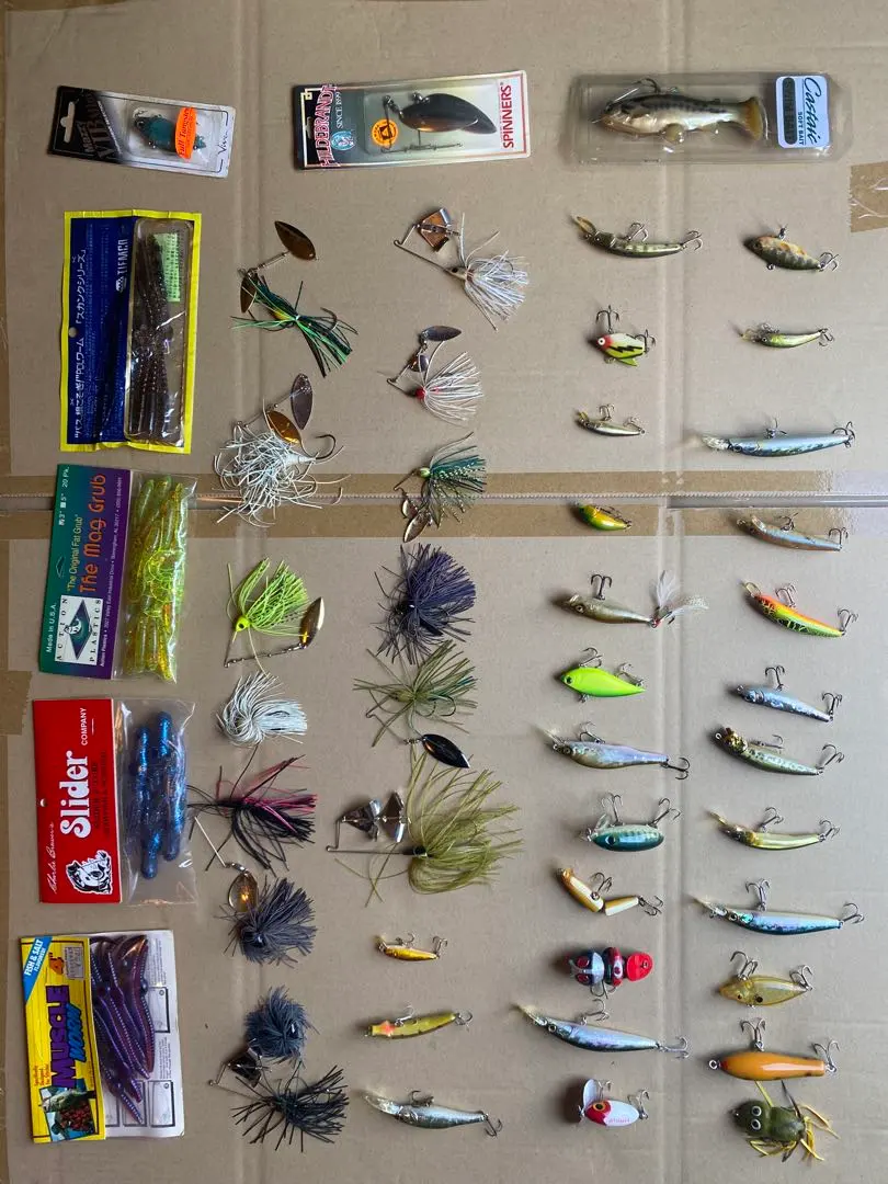 ブラックバス　引退　ルアー　ワーム　約120個