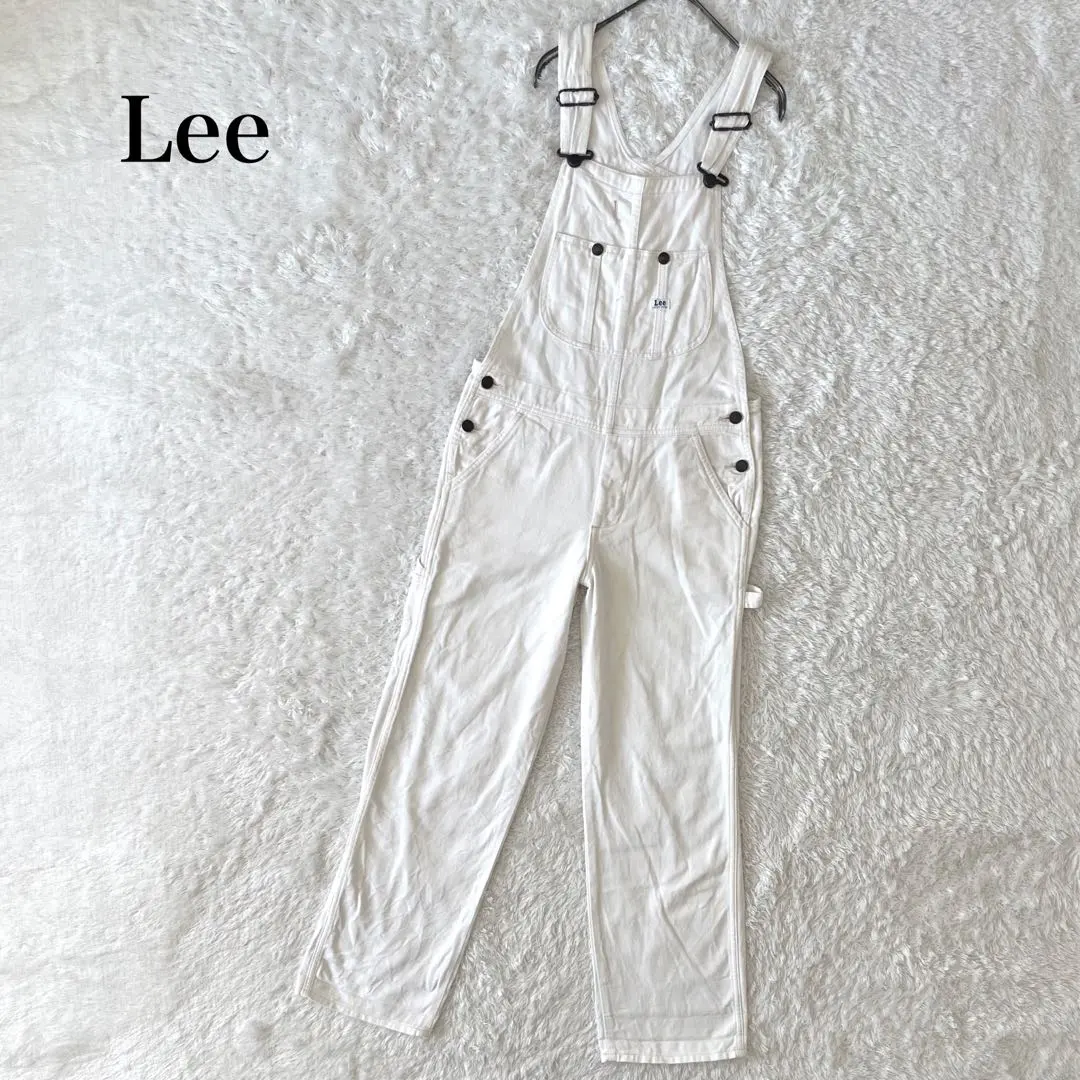 Lee リー デニム サロペット オーバーオール ルーズフィット ホワイト XS