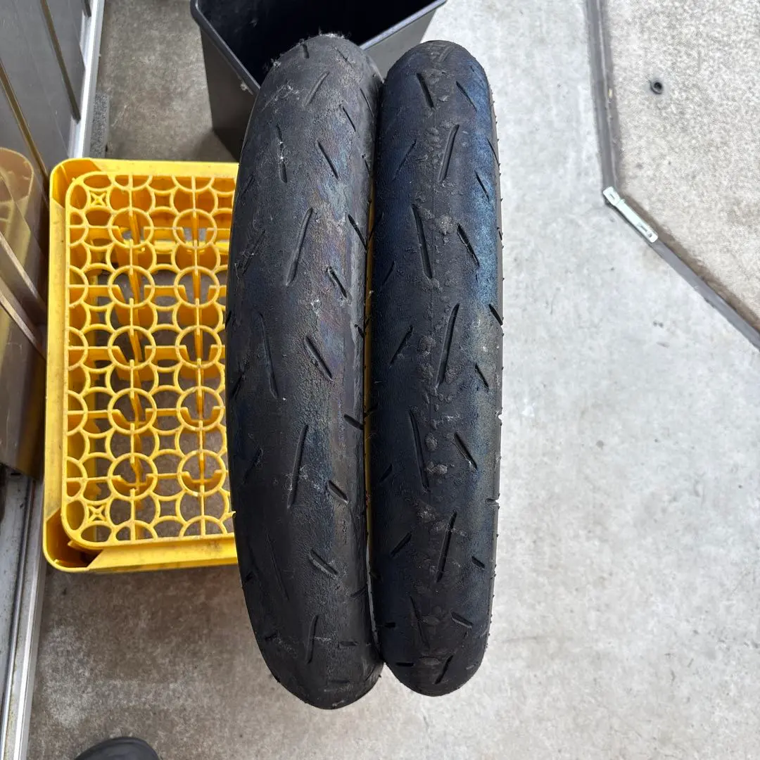 ダンロップ　KR-410 90/80R-17 2本セット　3時間使用