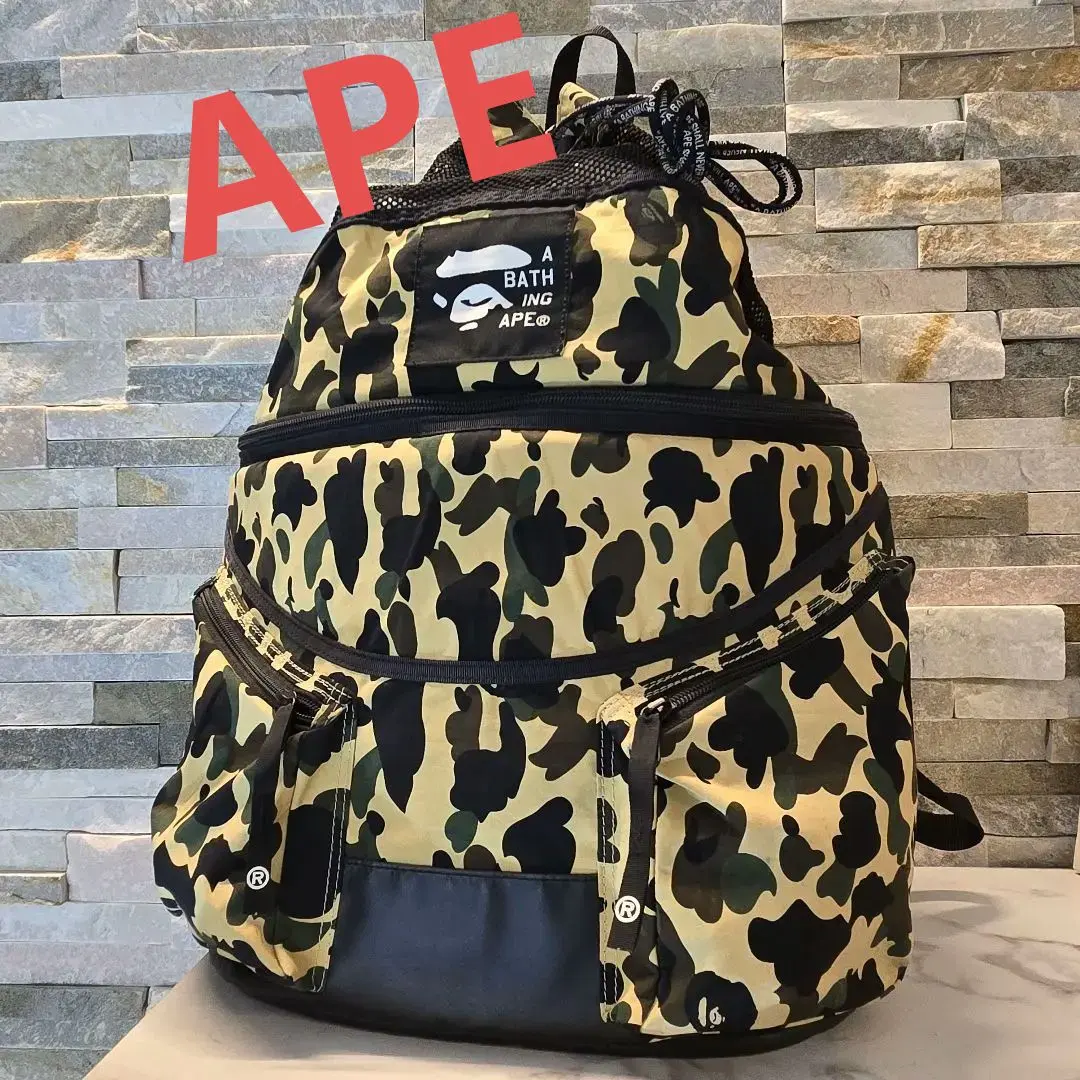 A BATHING APE エイプ リュック バックパック 迷彩 カモフラ　レア