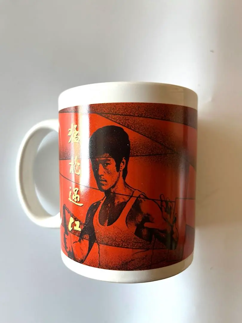 90年代香港スターショップ製燃えよドラゴンマグカップ　ブルース・リー