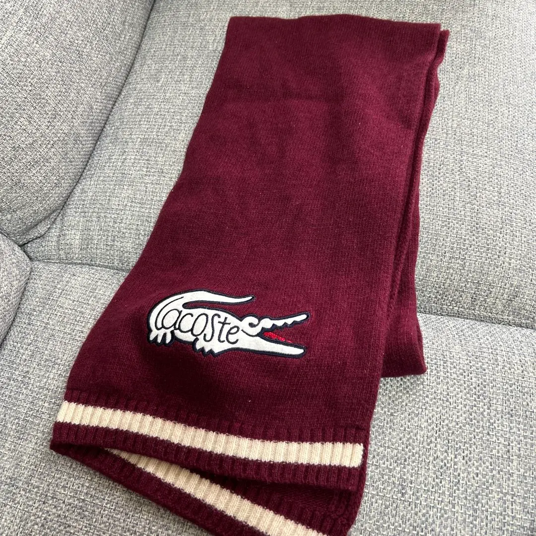 【美品】LACOSTE マフラー